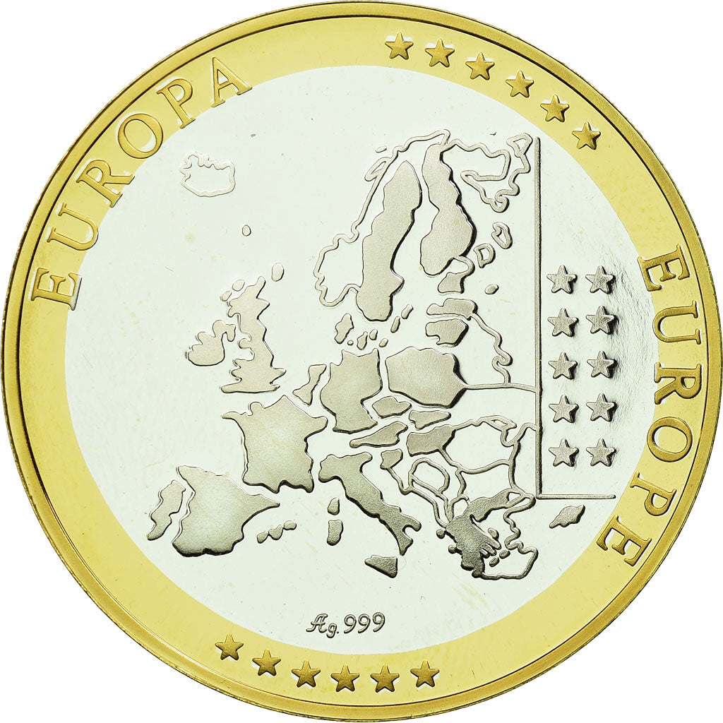 France, Medal, Europe, République Française, MS(65-70), Silver