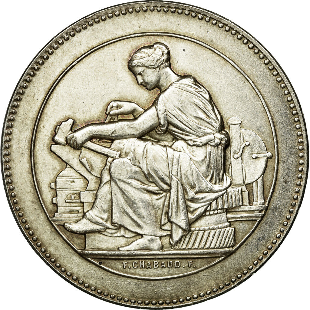 France, Token, Industry, AU(55-58), Silver