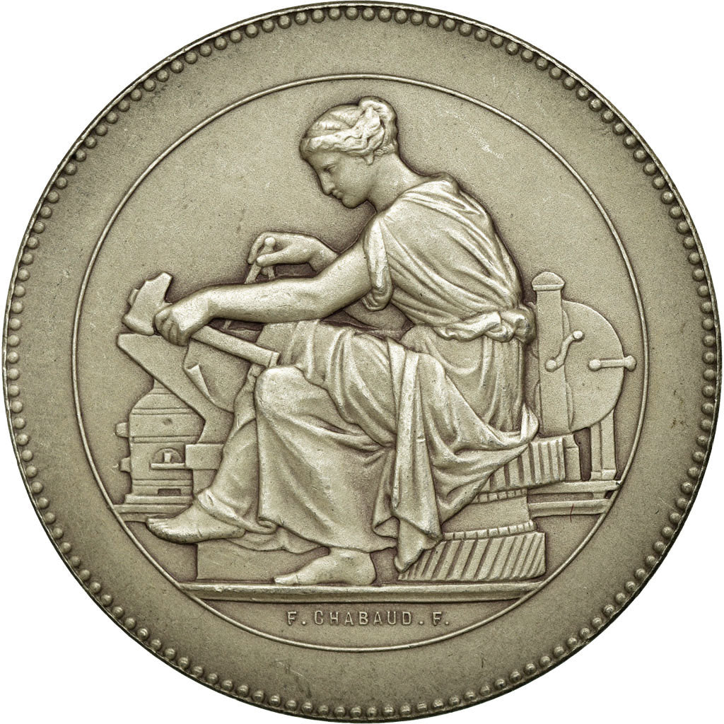 France, Token, Industry, AU(55-58), Silver