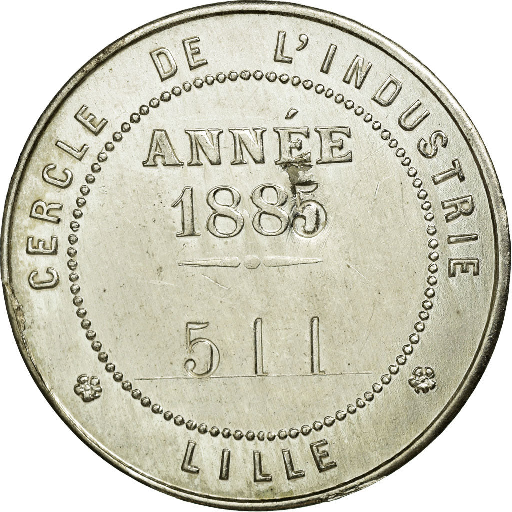 France, Token, Industry, 1885, AU(50-53), Billon