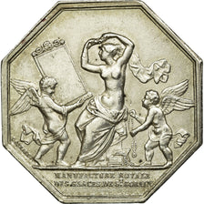 France, Token, Manufacture Royale des Glaces de St Gobain, 1830, Silver