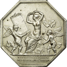 France, Token, Manufacture Royale des Glaces de St Gobain, 1830, Silver
