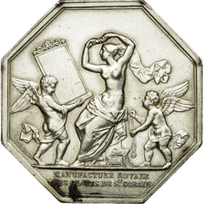 France, Token, Manufacture Royale des Glaces de St Gobain, 1830, Silver