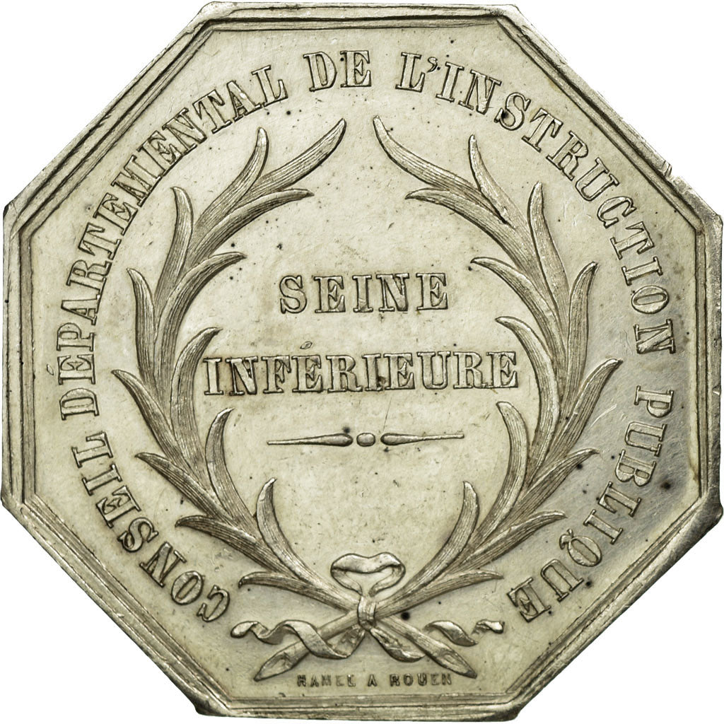 France, Token, Instruction and Education, AU(50-53), Silver