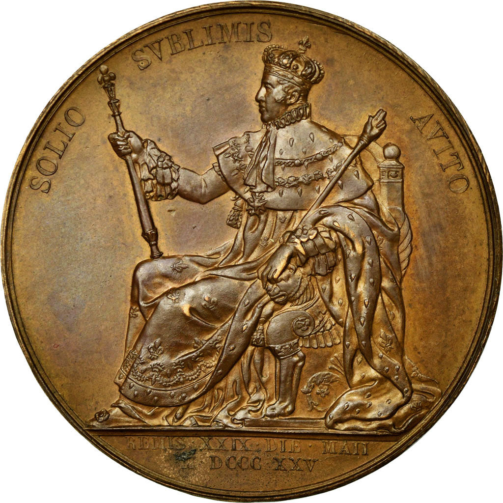 France, Jeton, Royal, 1825, SUP+, Bronze