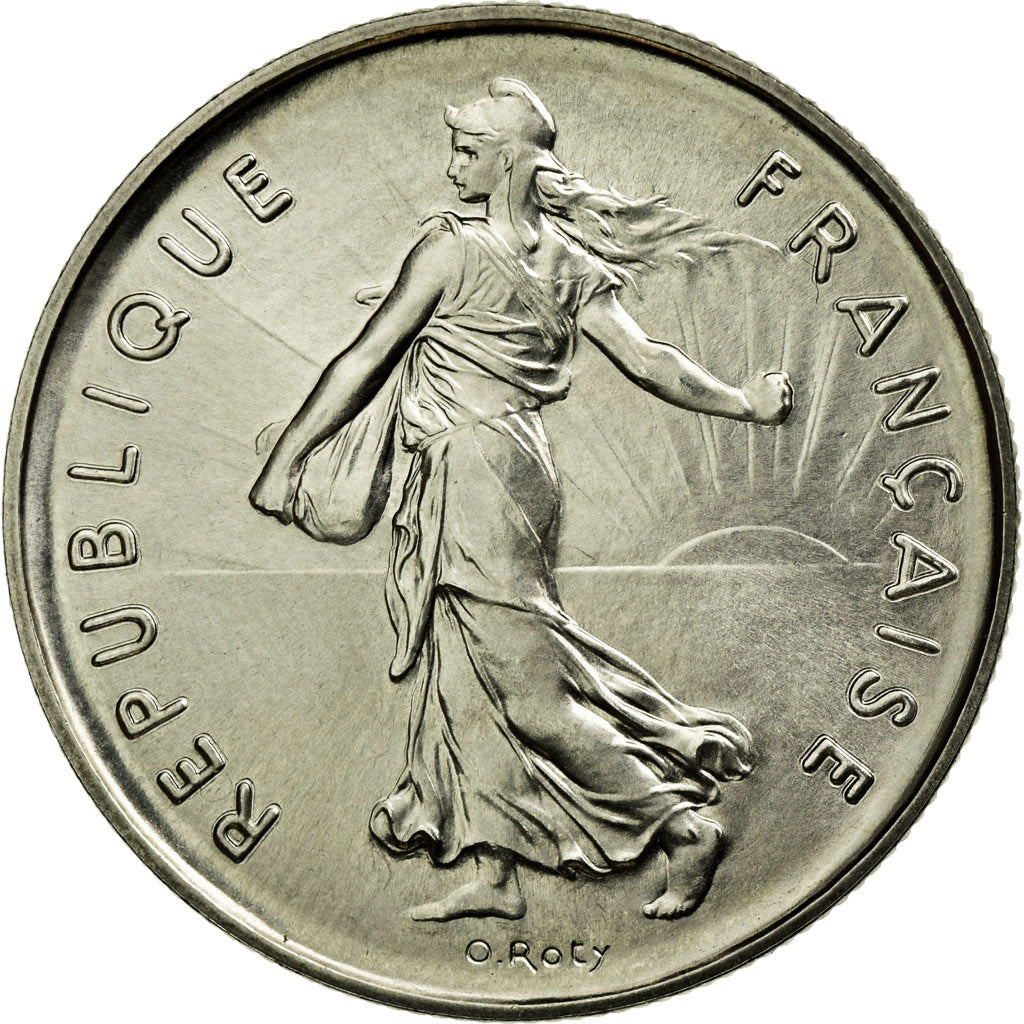 Coin, France, Semeuse, 5 Francs, 1983, MS(65-70), Nickel Clad Copper-Nickel