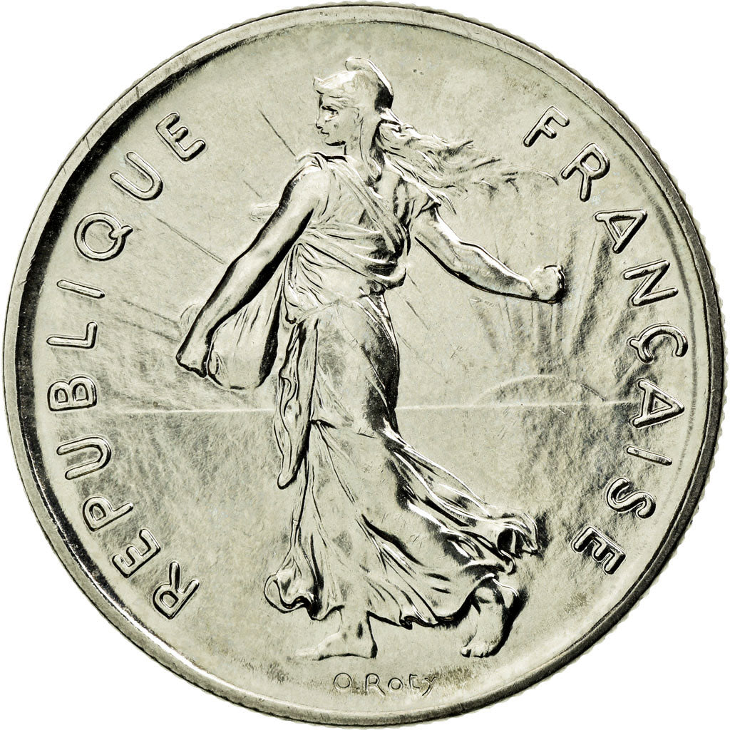 Coin, France, Semeuse, 5 Francs, 1994, MS(65-70), Nickel Clad Copper-Nickel