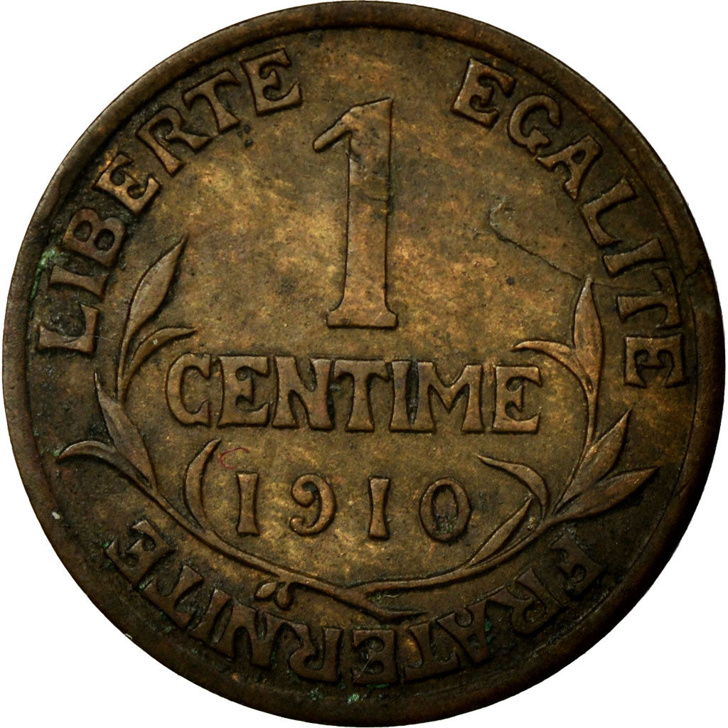 Monnaie, France, Dupuis, Centime, 1910, TTB+, Bronze, Gadoury:90