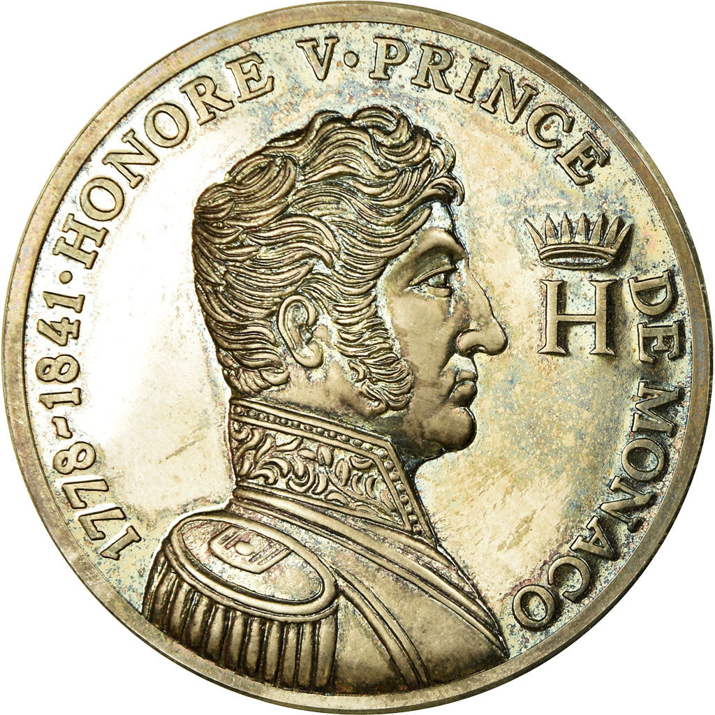 Monaco, Medal, Honore V, Silver, Proof, MS(63)