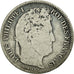 Coin, France, Louis-Philippe, Franc, 1847, Strasbourg, VG(8-10), Silver