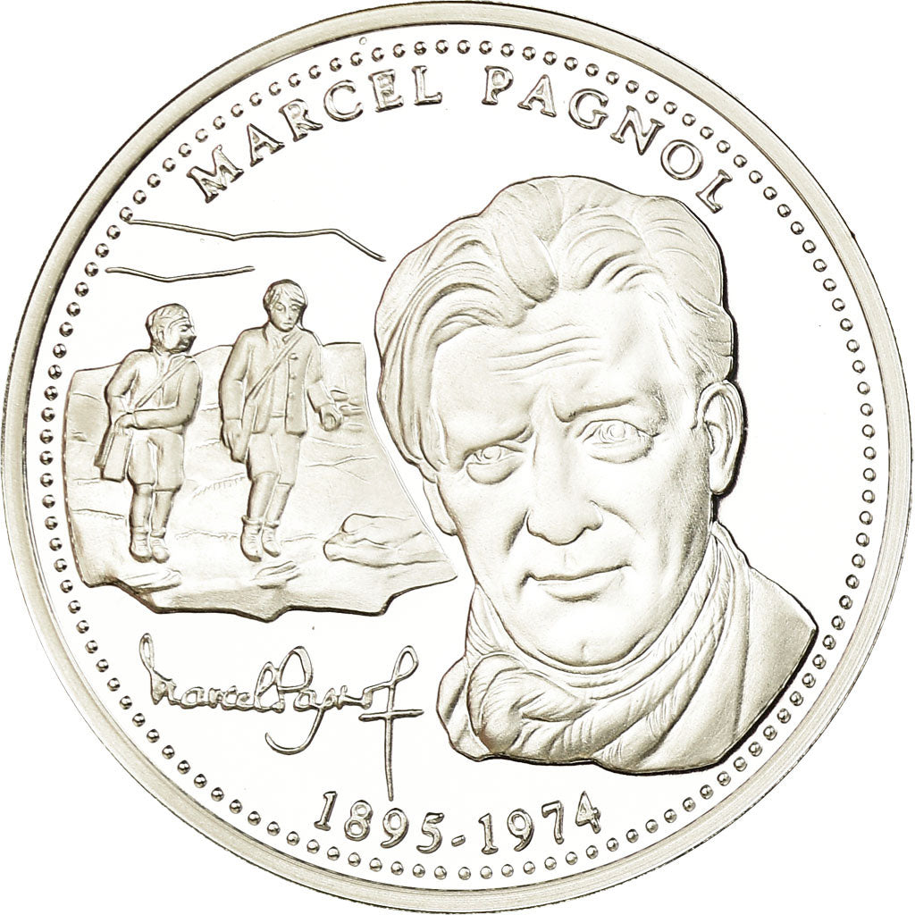 Francja, Medal, Provence, Marcel Pagnol, MS(65-70), Srebro