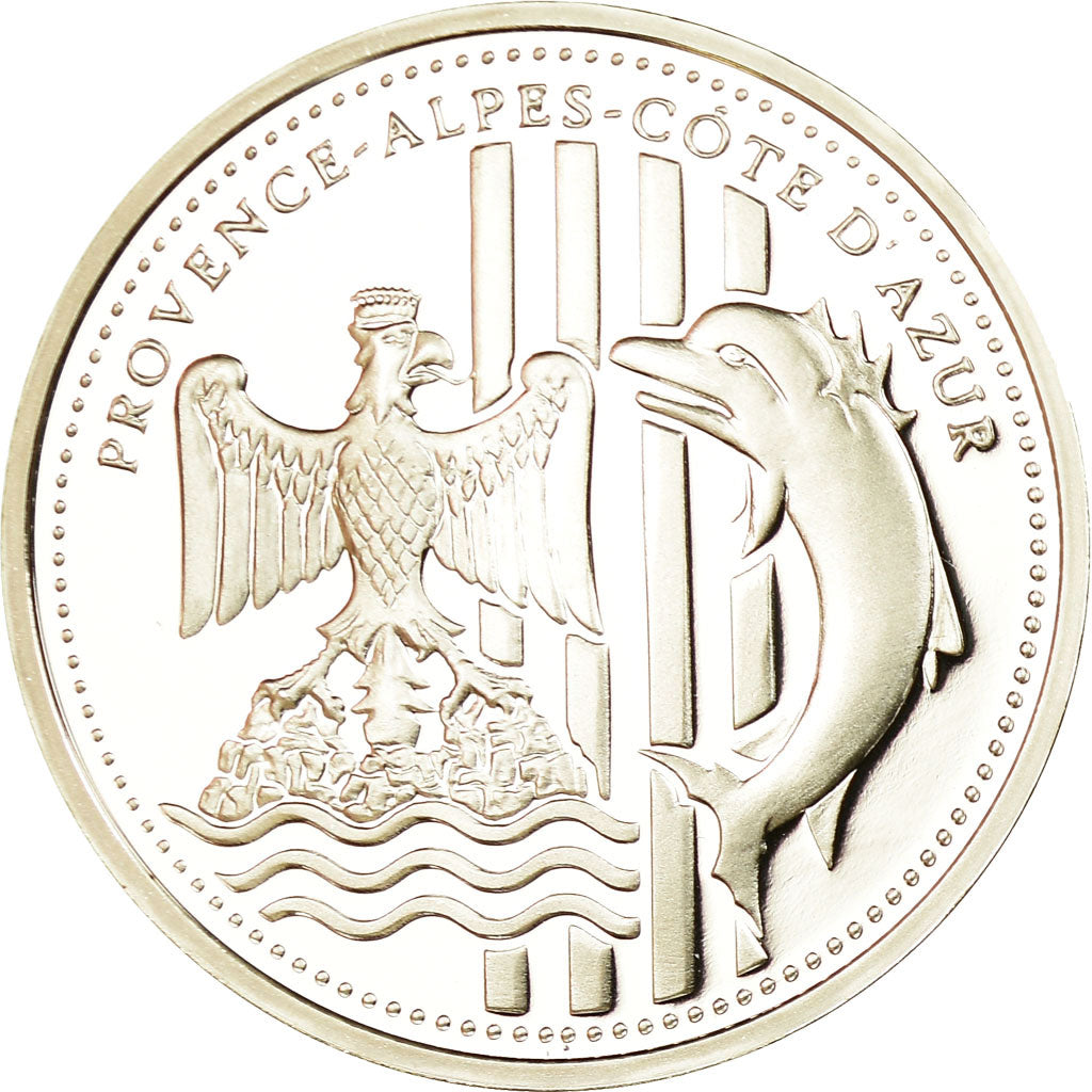Francja, Medal, Provence, Notre-Dame de la Garde Marseille, MS(65-70), Srebro