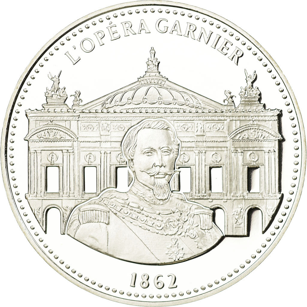 France, Medal, Les Joyaux de Paris, L'Opéra Garnier, MS(65-70), Silver
