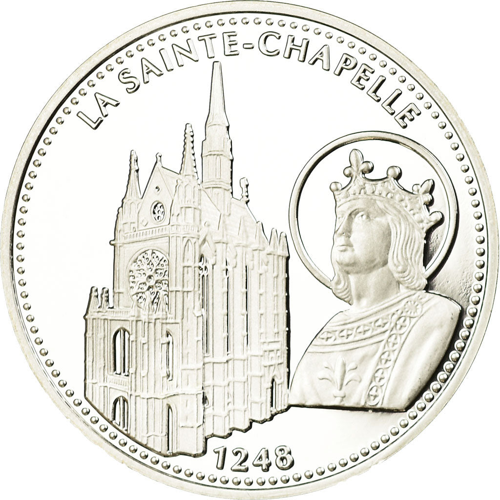 France, Medal, Les Joyaux de Paris, La Sainte-Chapelle, MS(65-70), Silver