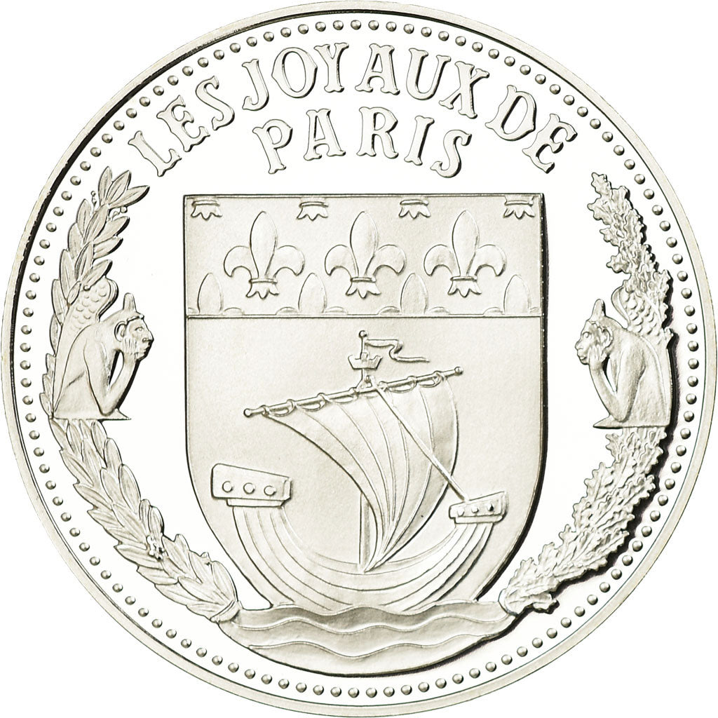 France, Medal, Les Joyaux de Paris, La Sainte-Chapelle, MS(65-70), Silver