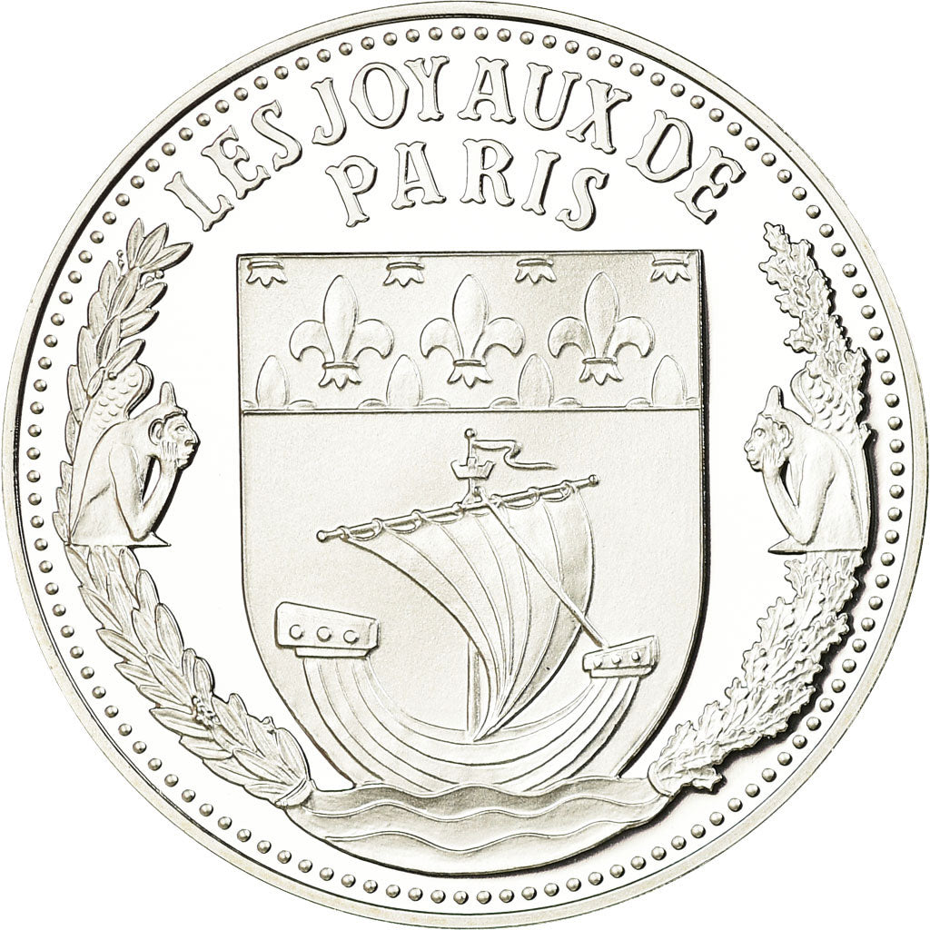 Francia, medaglia, Les Joyaux de Paris, Le Palais du Luxembourg, FDC, Argento