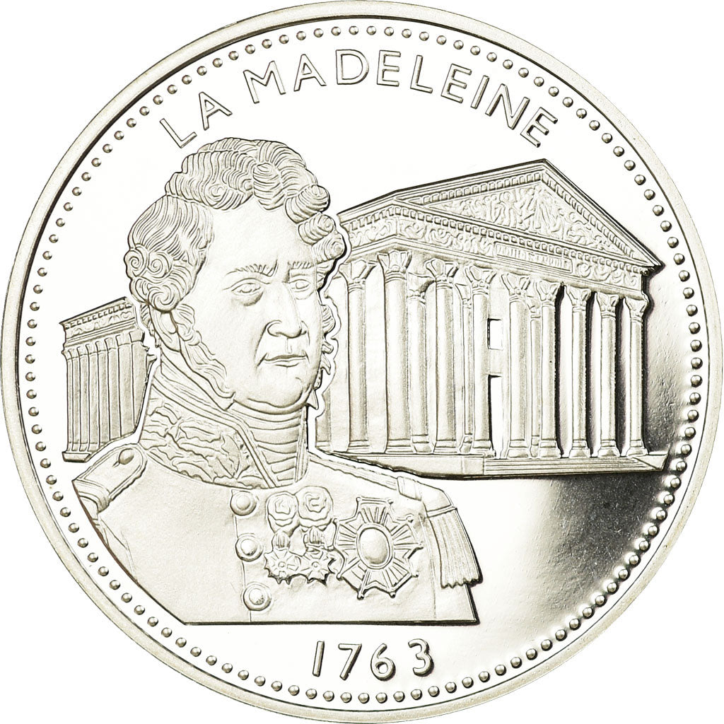 France, Medal, Les Joyaux de Paris, La Madeleine, MS(65-70), Silver