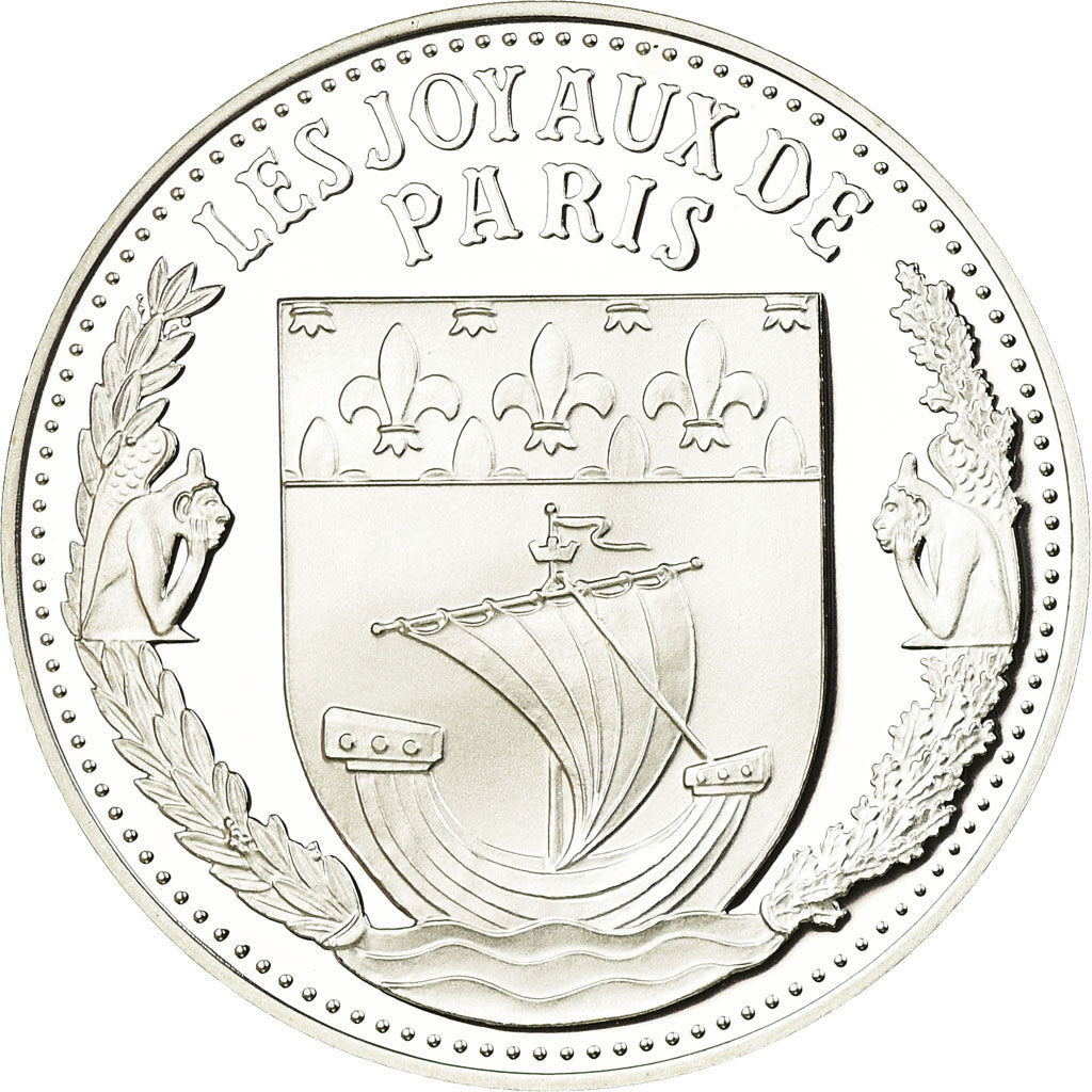 France, Medal, Les Joyaux de Paris, La Madeleine, MS(65-70), Silver