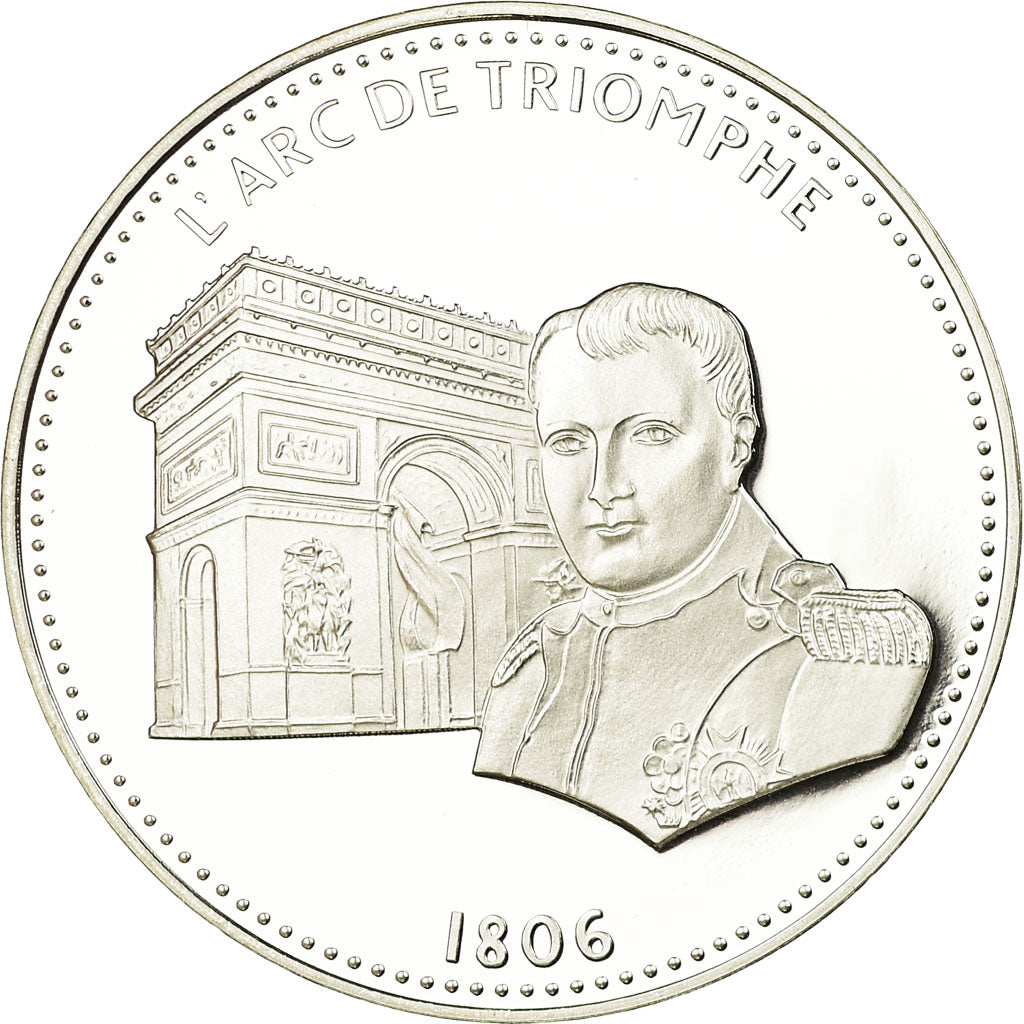Frankreich, Medaille, Les Joyaux de Paris, L'Arc de Triomphe, STGL, Silber