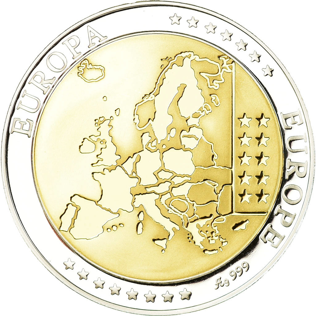 Monaco, medaglia, L'Europe, Monaco, FDC, Argento