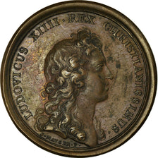 Francja, medal, Ludwik XIV, Naissance du Dauphin, 1661, Brązowy, Mauger