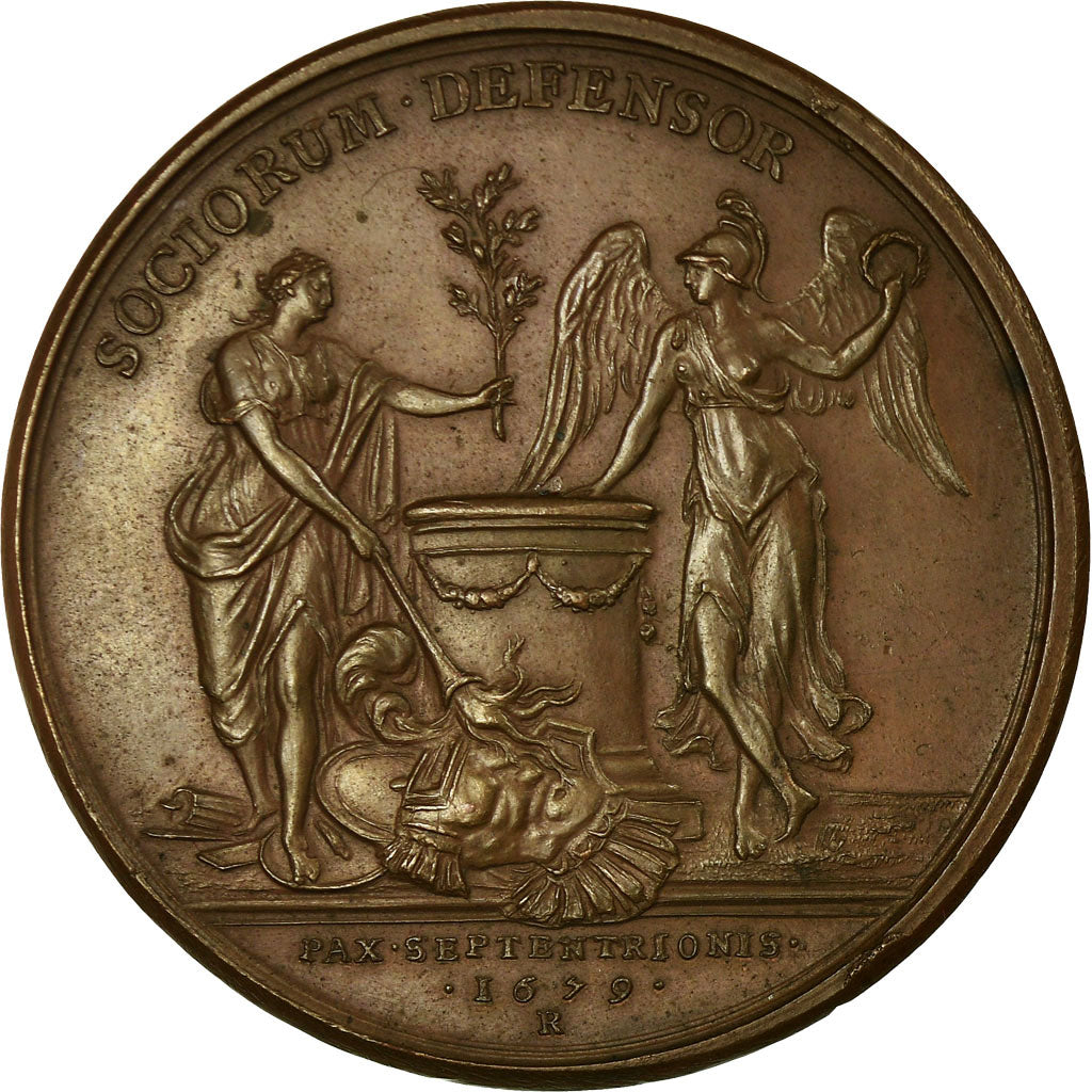 Francia, medaglia, Louis XIV, La Paix du Nord, Saint-Germain, 1679, Bronzo