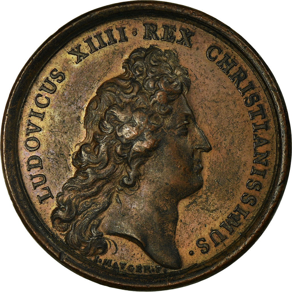 Francia, medaglia, Louis XIV, Établissement de l'Académie des Sciences, 1666