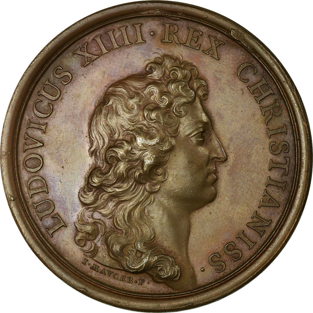 Frankrijk, Medaille, Louis XIV, Erfurt rendue à l'Archevêque de Mayence, 1664