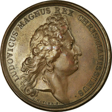 Francia, medaglia, Le Pont Royal à Paris, 1685, Bronzo, Mauger, Louis XIV