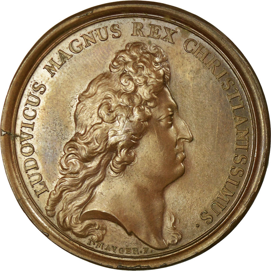 France, Médaille, Louis XIV, Louis Dauphin et Anne-Marie de Bavière, 1680