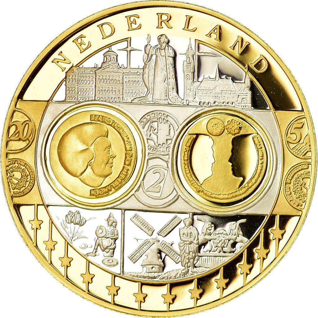Pays-Bas, Médaille, Euro, Europa, FDC, Argent
