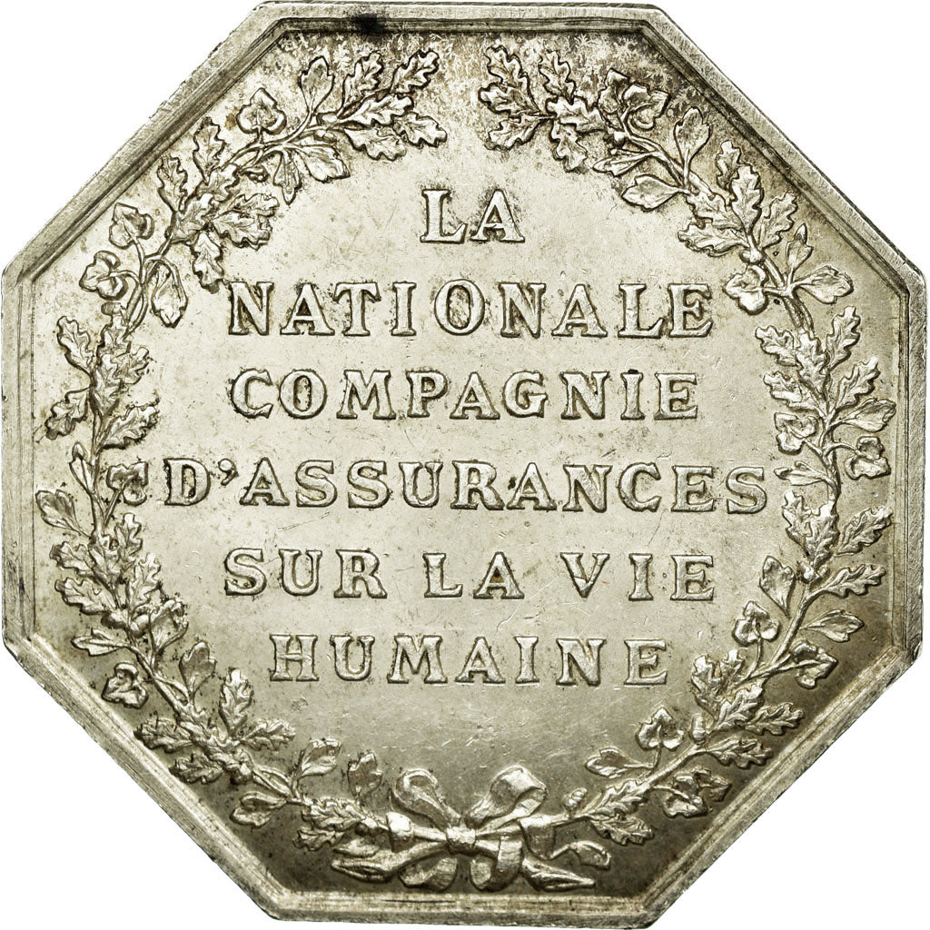 France, Token, Insurance, 1830, AU(55-58), Silver, Gailhouste:543