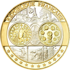 France, Medal, Europa, République Française, MS(65-70), Silver