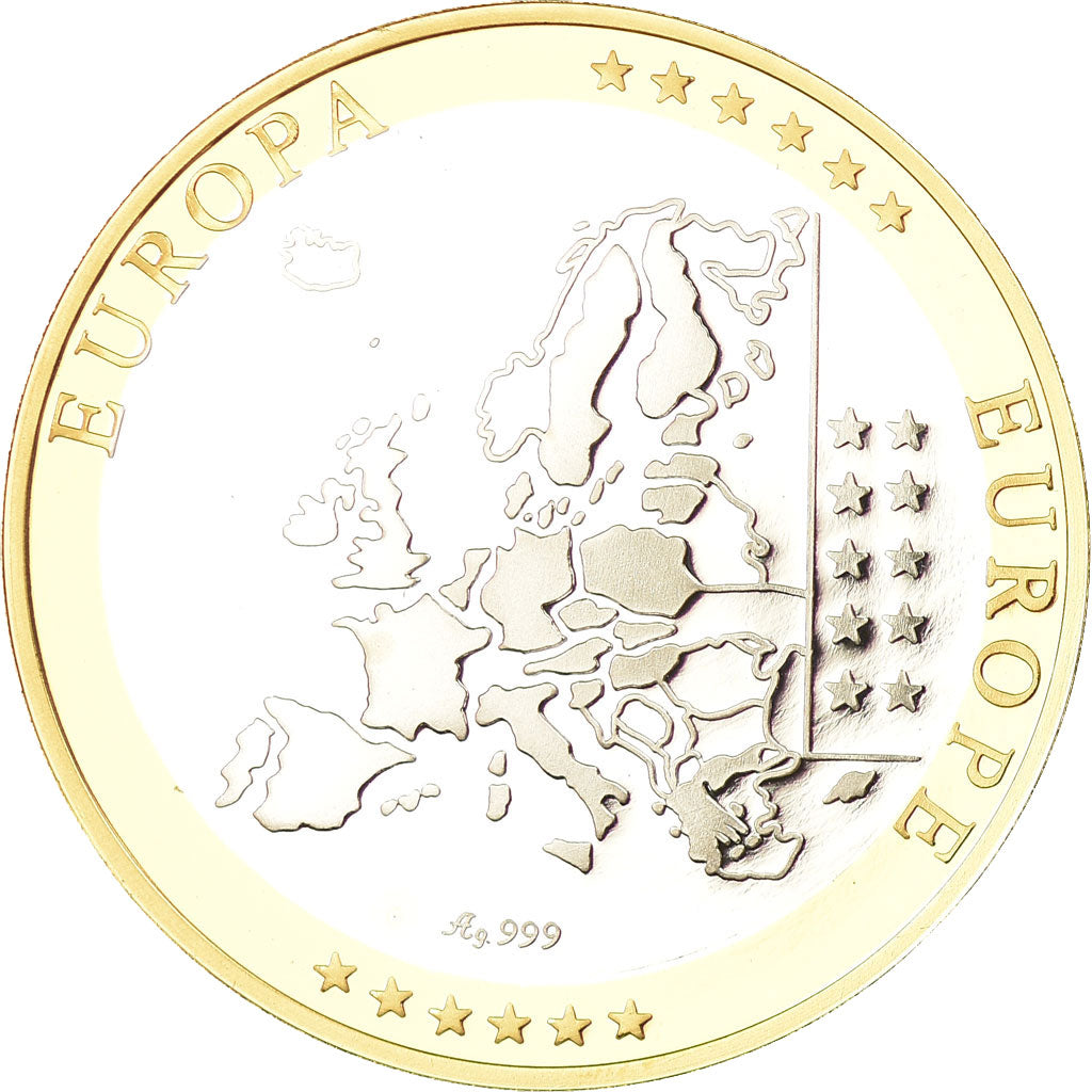 France, Medal, Europa, République Française, MS(65-70), Silver