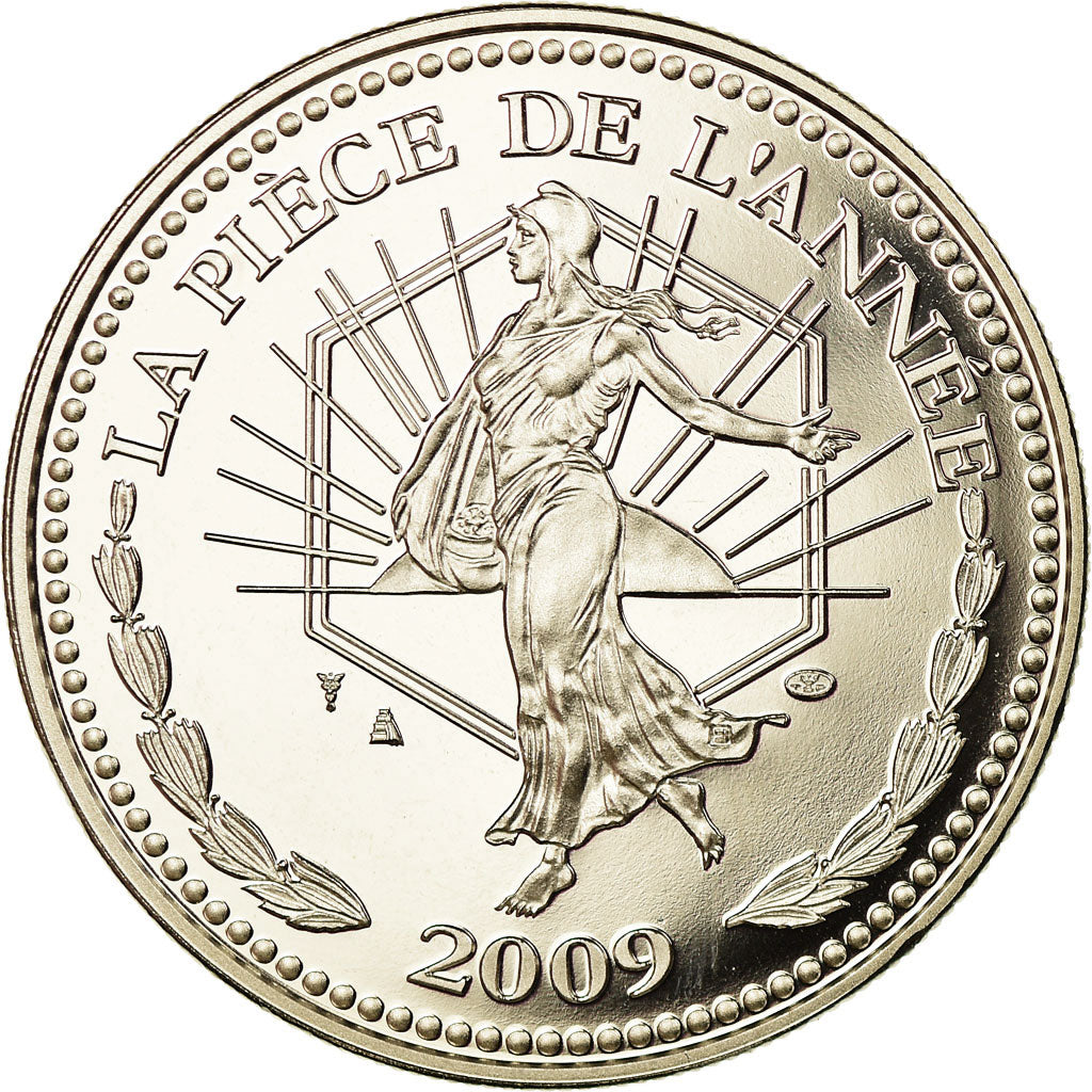 Francia, medaglia, Semeuse, La Pièce de l'Année, 2009, FDC, Rame-nichel