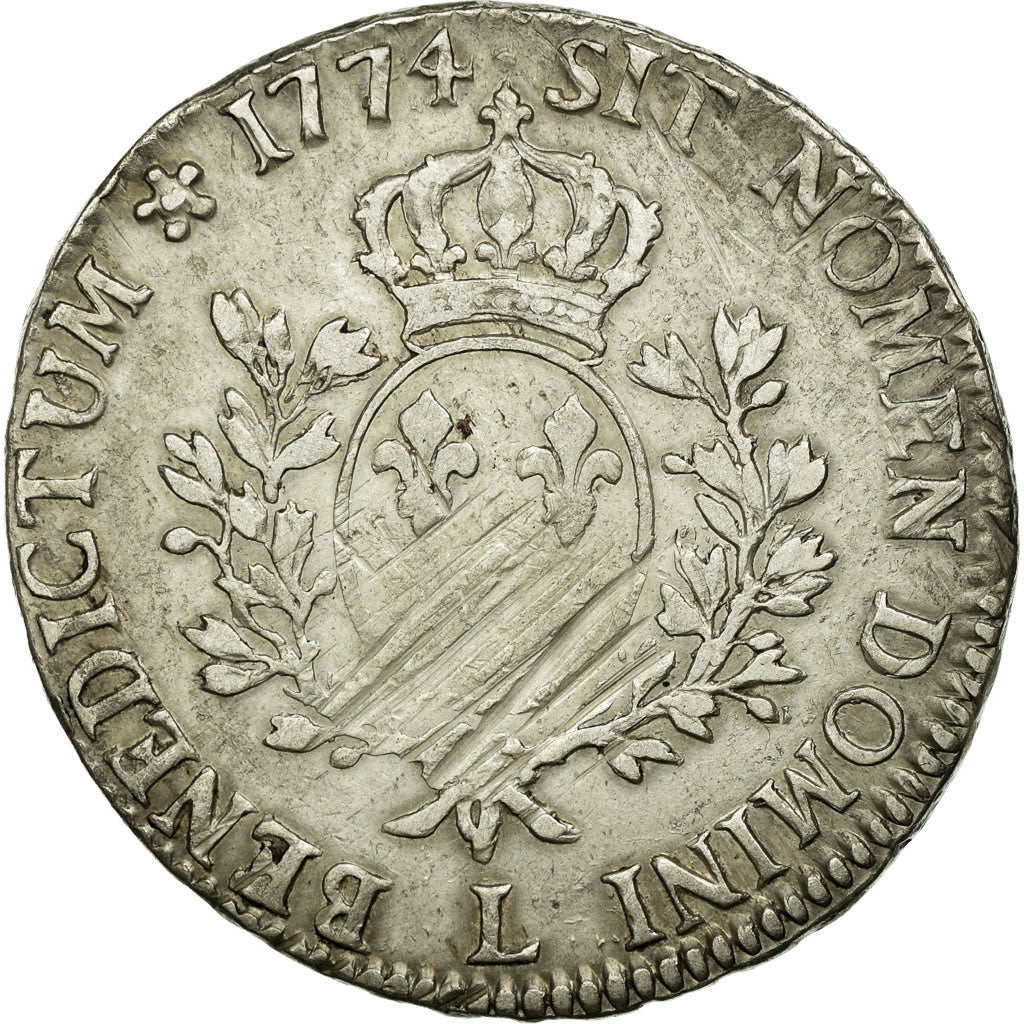 Monnaie, France, Louis XV, Écu à la vieille tête, Ecu, 1774, Bayonne, TB+