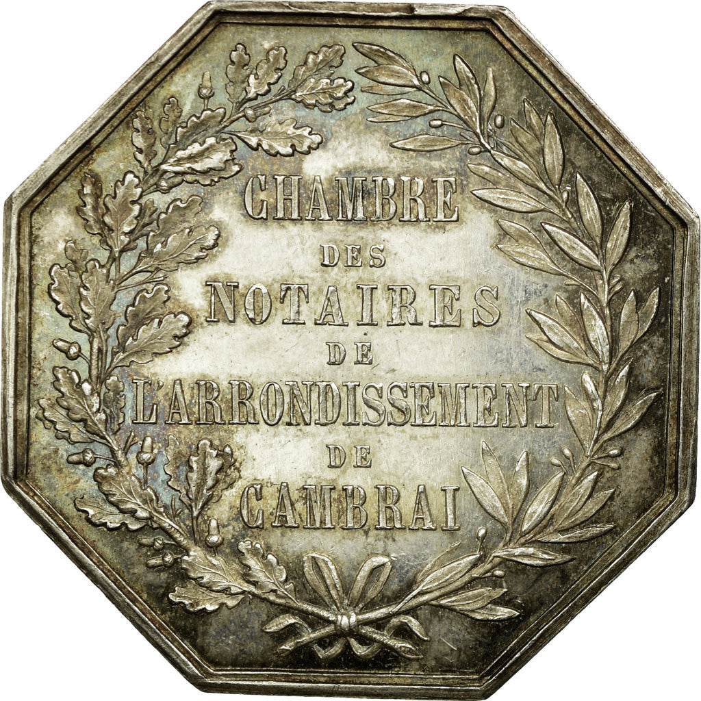 France, Token, Notary, AU(55-58), Silver, Lerouge:69a
