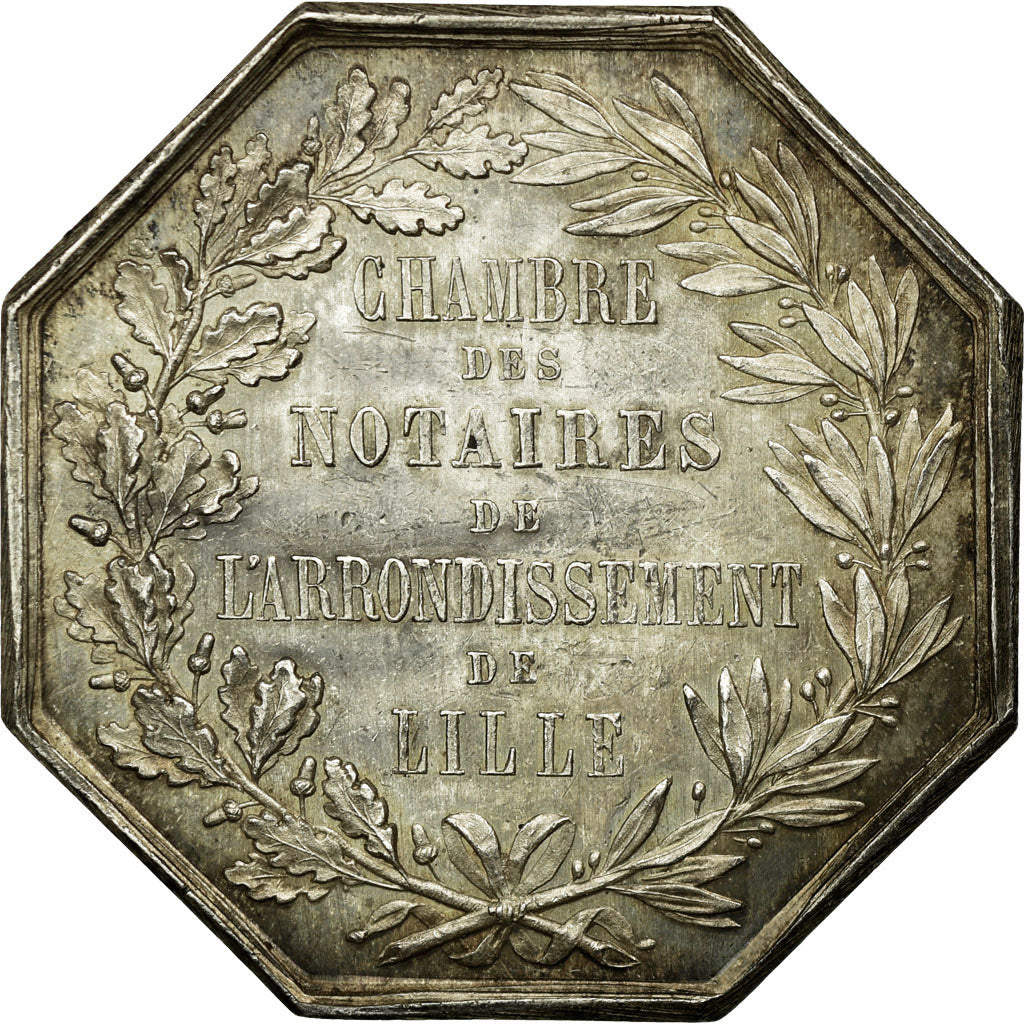 France, Jeton, Notary, 1849, SUP, Argent, Lerouge:161