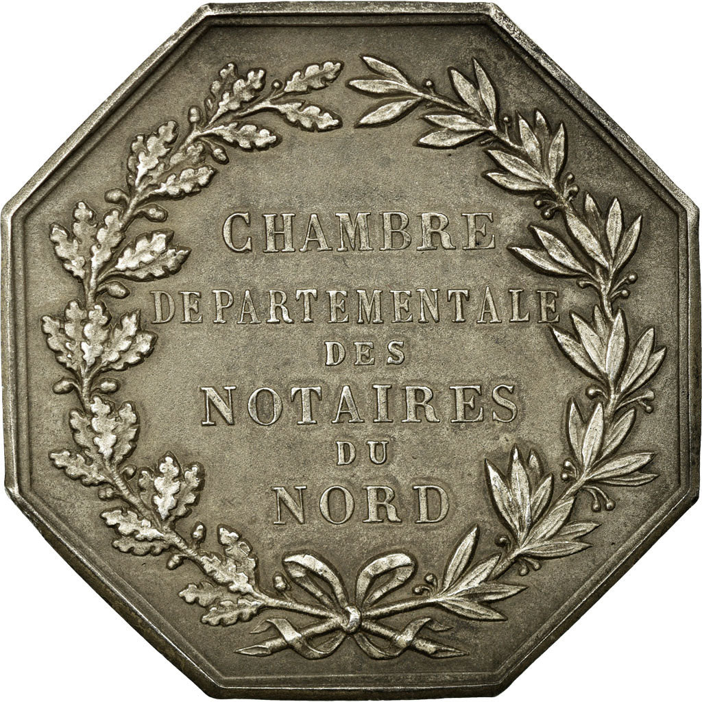France, Token, Notary, AU(55-58), Silver, Lerouge:479a