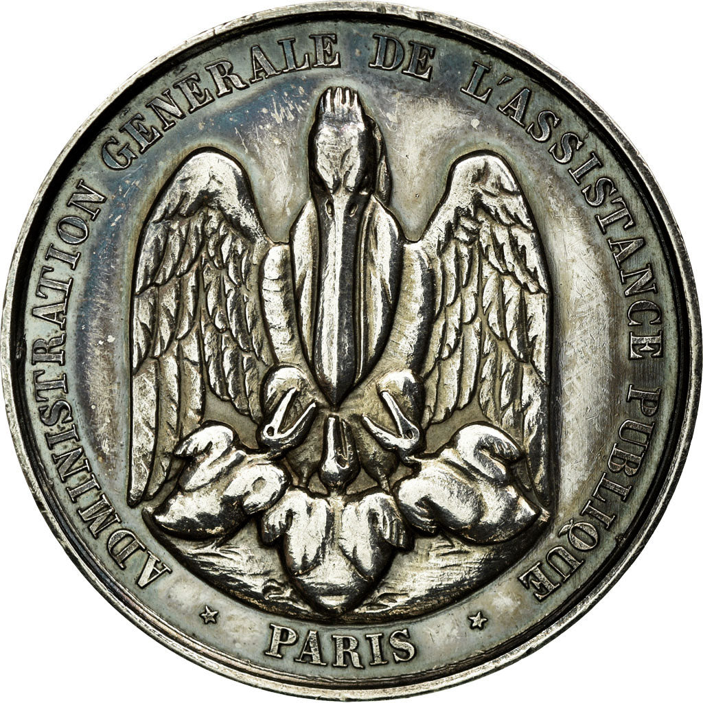 France, Token, Medicine, AU(55-58), Silver