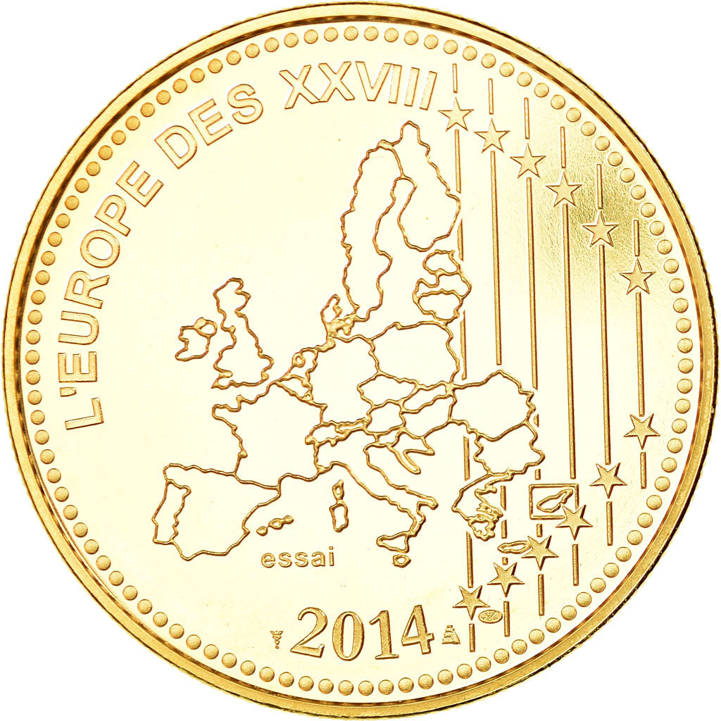 France, Medal, L'Europe des XXVIII, Centenaire de la Grande Guerre, MS(65-70)