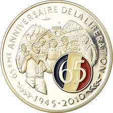 France, Medal, 65ème Anniversaire de la Libération, MS(65-70), Silver