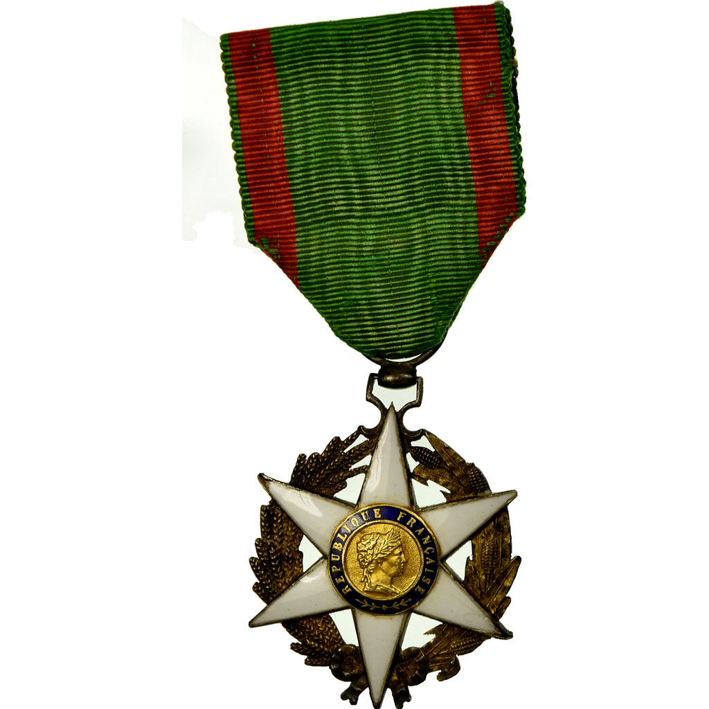 Francja, Médaille du Mérite Agricole, Medal, 1883, Dobra jakość, Srebro, 40