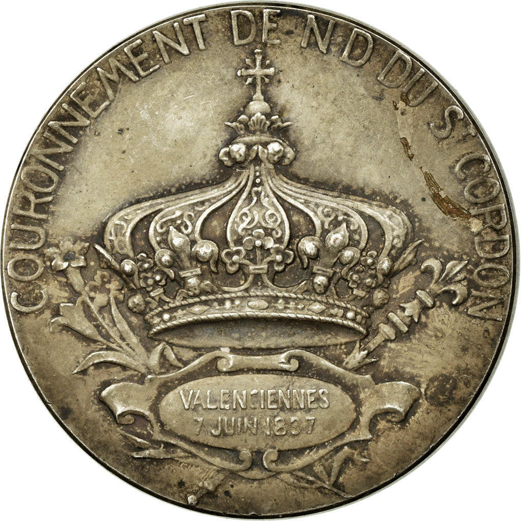 Francja, Token, Religia, 1897, EF(40-45), Bronze