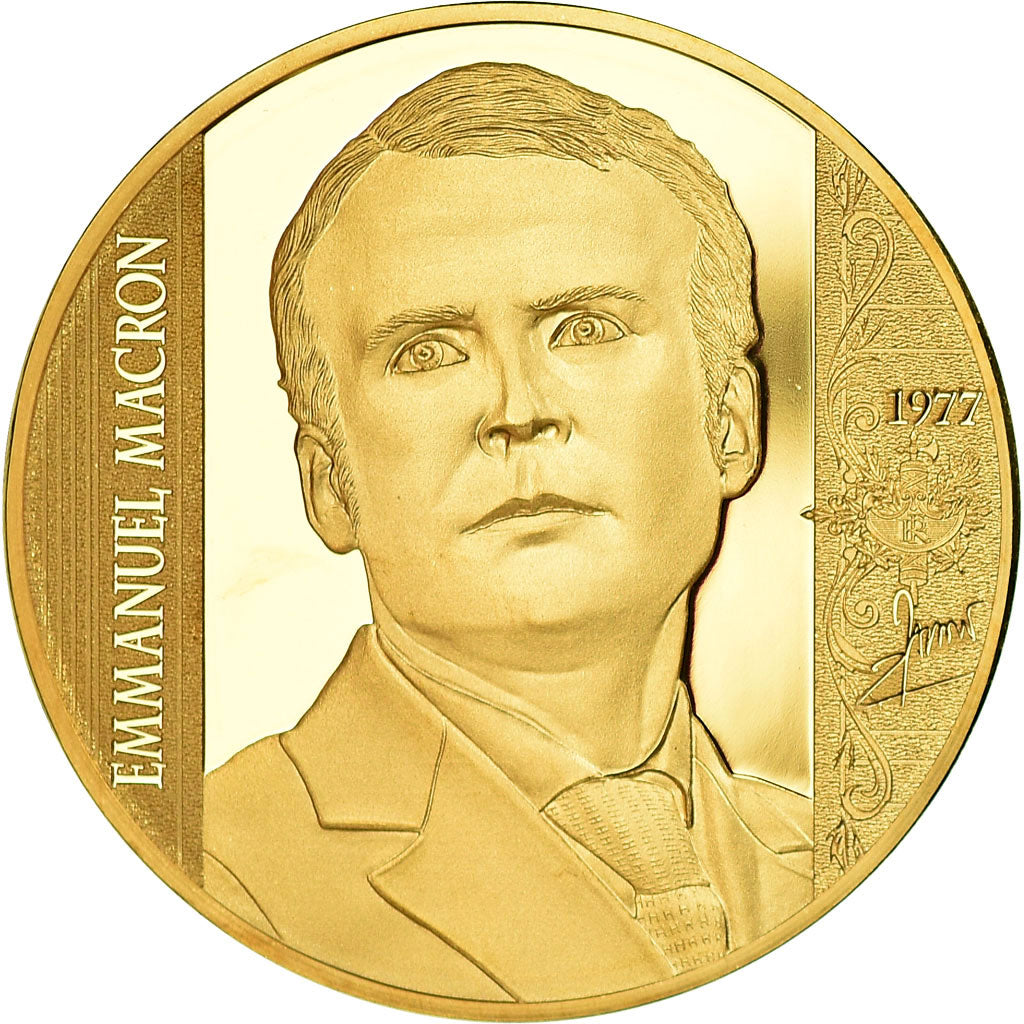 Frankreich, Medaille, Emmanuel Macron, Les Plus Grands Français, STGL, Copper
