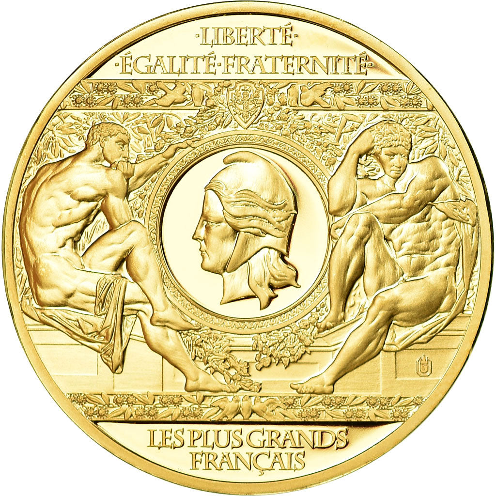 Frankreich, Medaille, Emmanuel Macron, Les Plus Grands Français, STGL, Copper