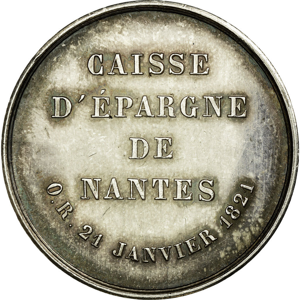 France, Token, Savings Bank, AU(55-58), Silver
