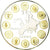Frankreich, Medaille, 10 ans de l'Euro, STGL, Copper-Nickel Gilt