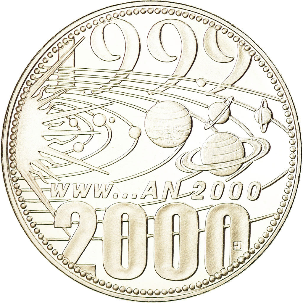 France, Medal, Europa, Passage à l'An 2000, 2000, MS(65-70), Copper-nickel