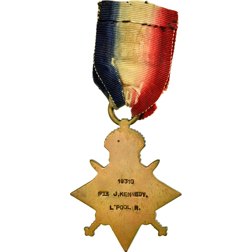 Royaume-Uni, Liverpool Regiment, WAR, Médaille, 1914-1915, Très bon état